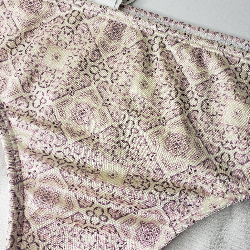 Athleta Aqualuxe Bikini Bottom Ladder Front Hippie Boho Soft Girl Kitten Kisses
